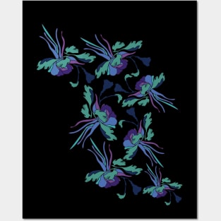 Columbine Flowers Posters and Art